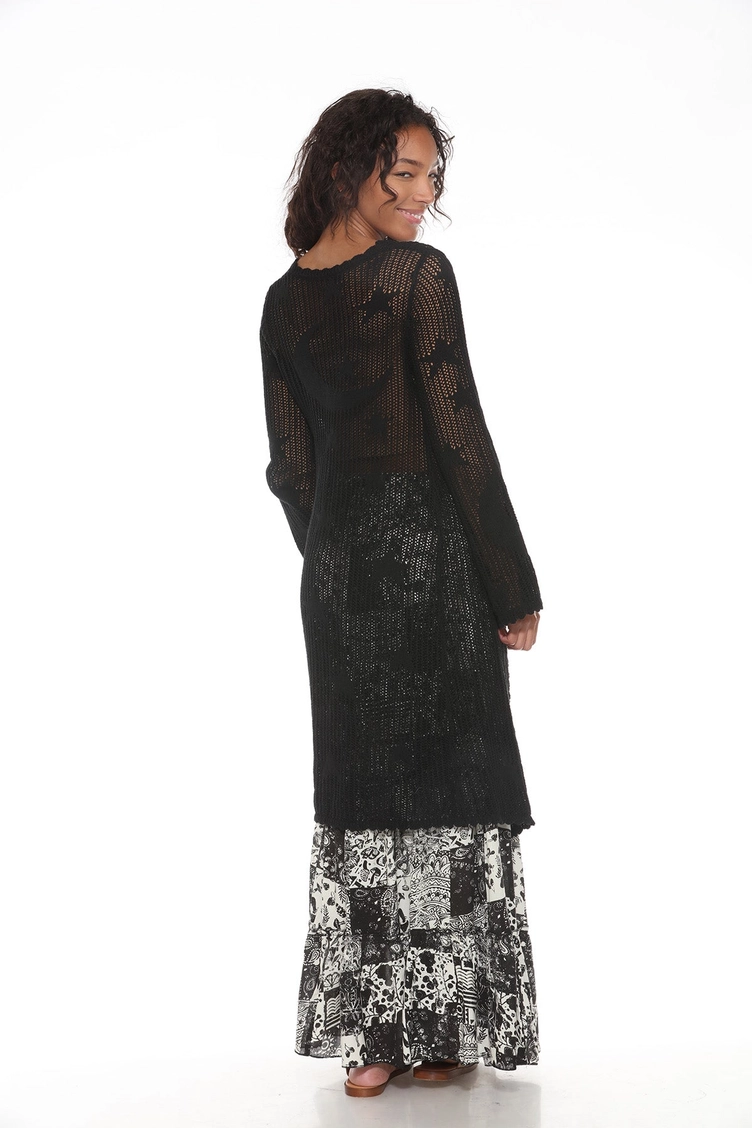 Celestial Lacy Longline Hoodie