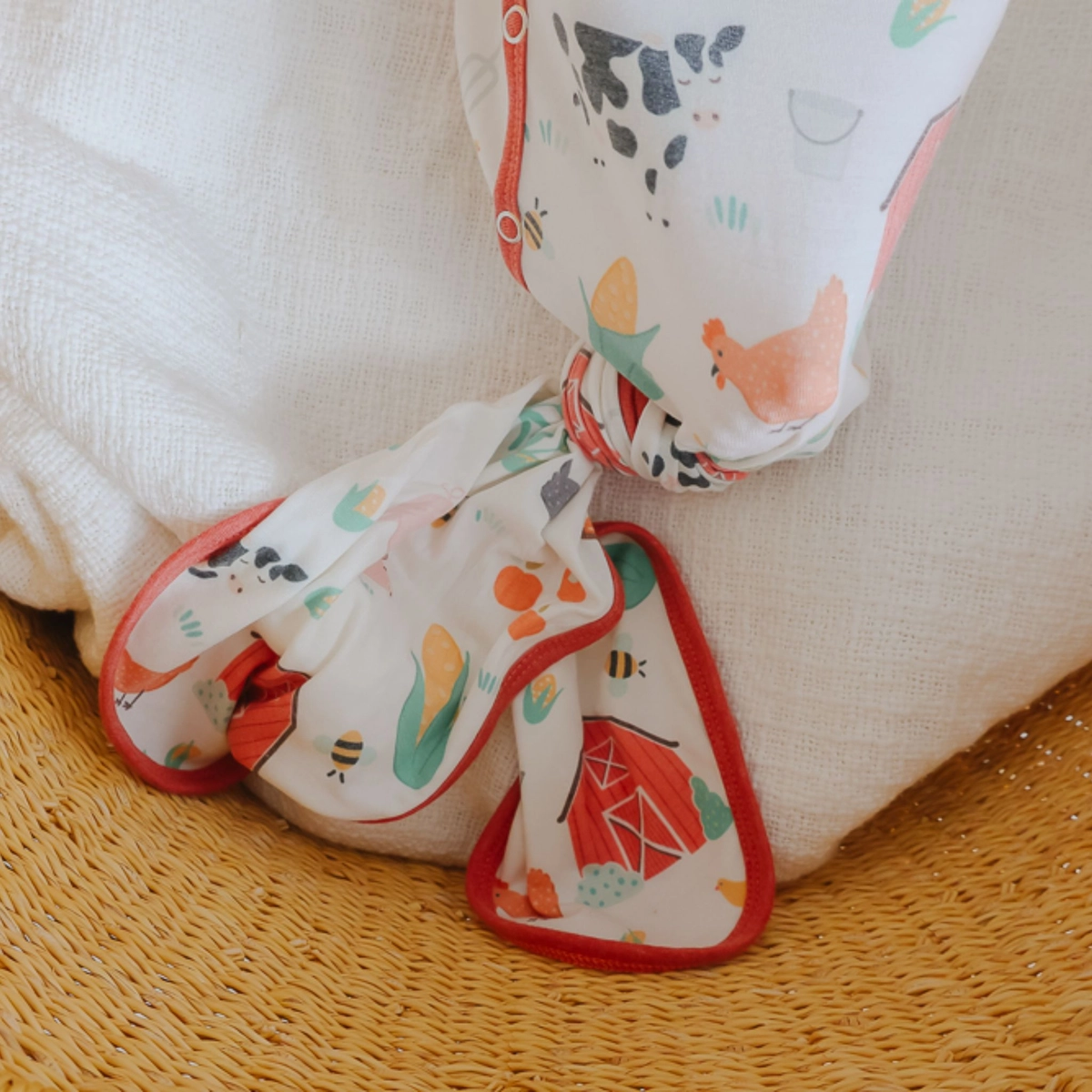 Farmstead Newborn Knotted Gown