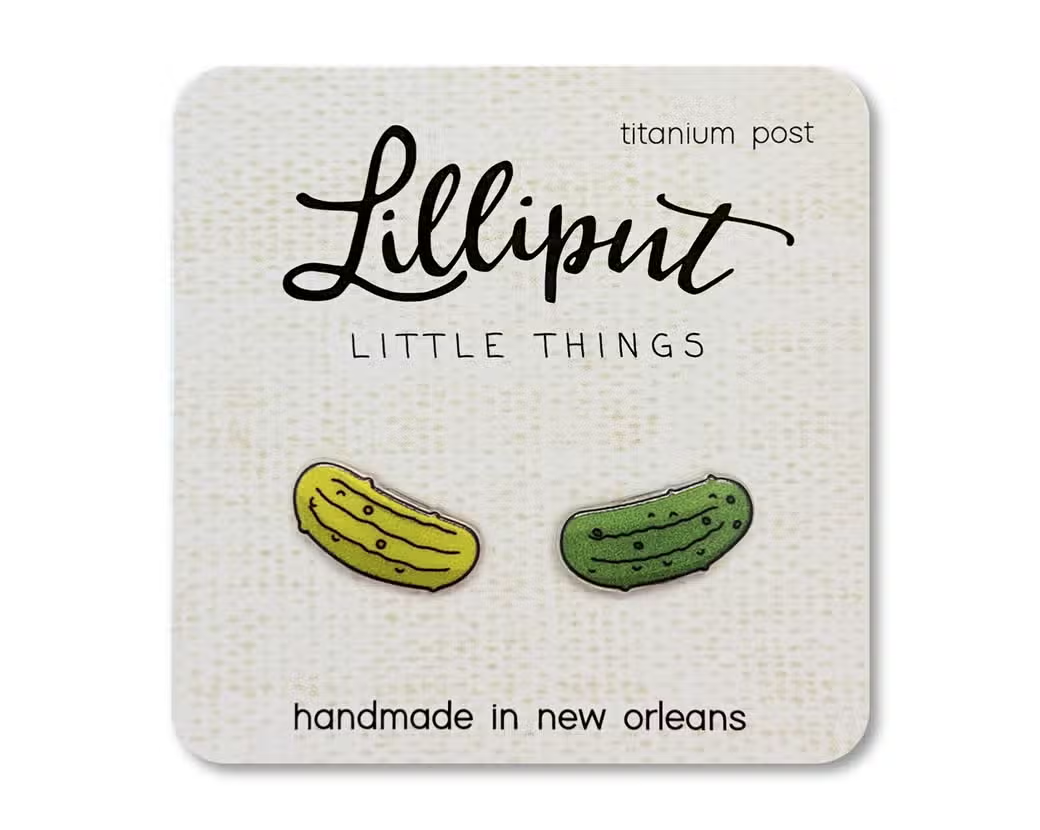 Pickle Stud Earrings