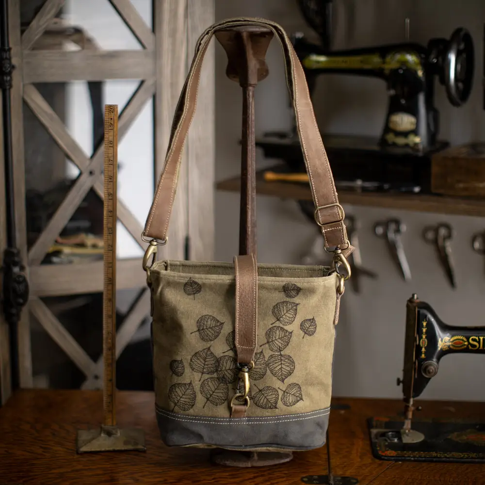 Leaves Canvas Sling Bag
