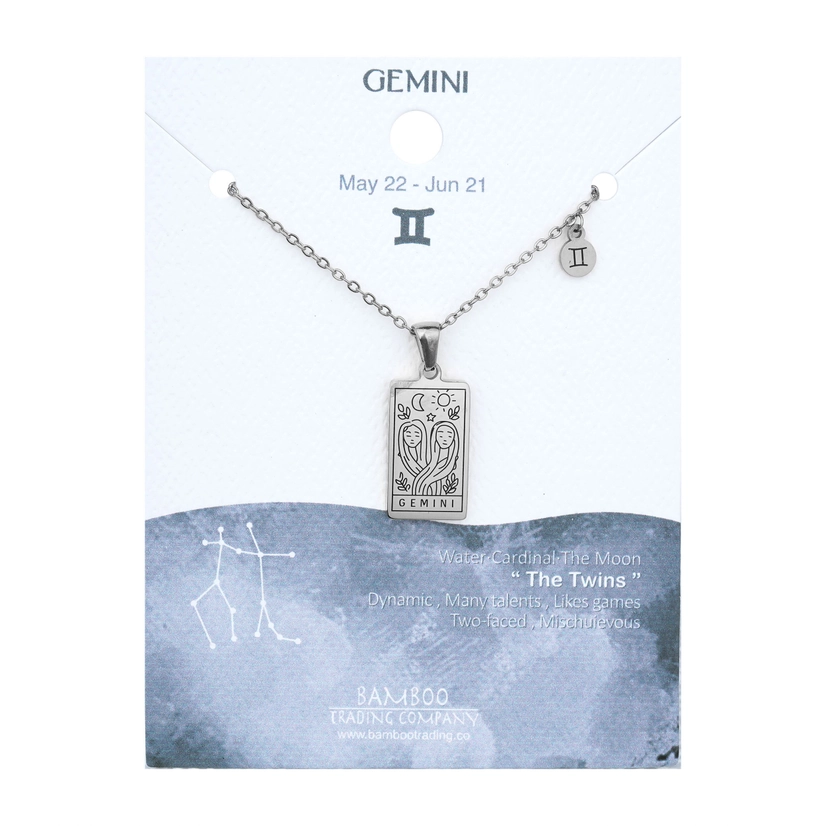 Engraved Zodiac Necklace