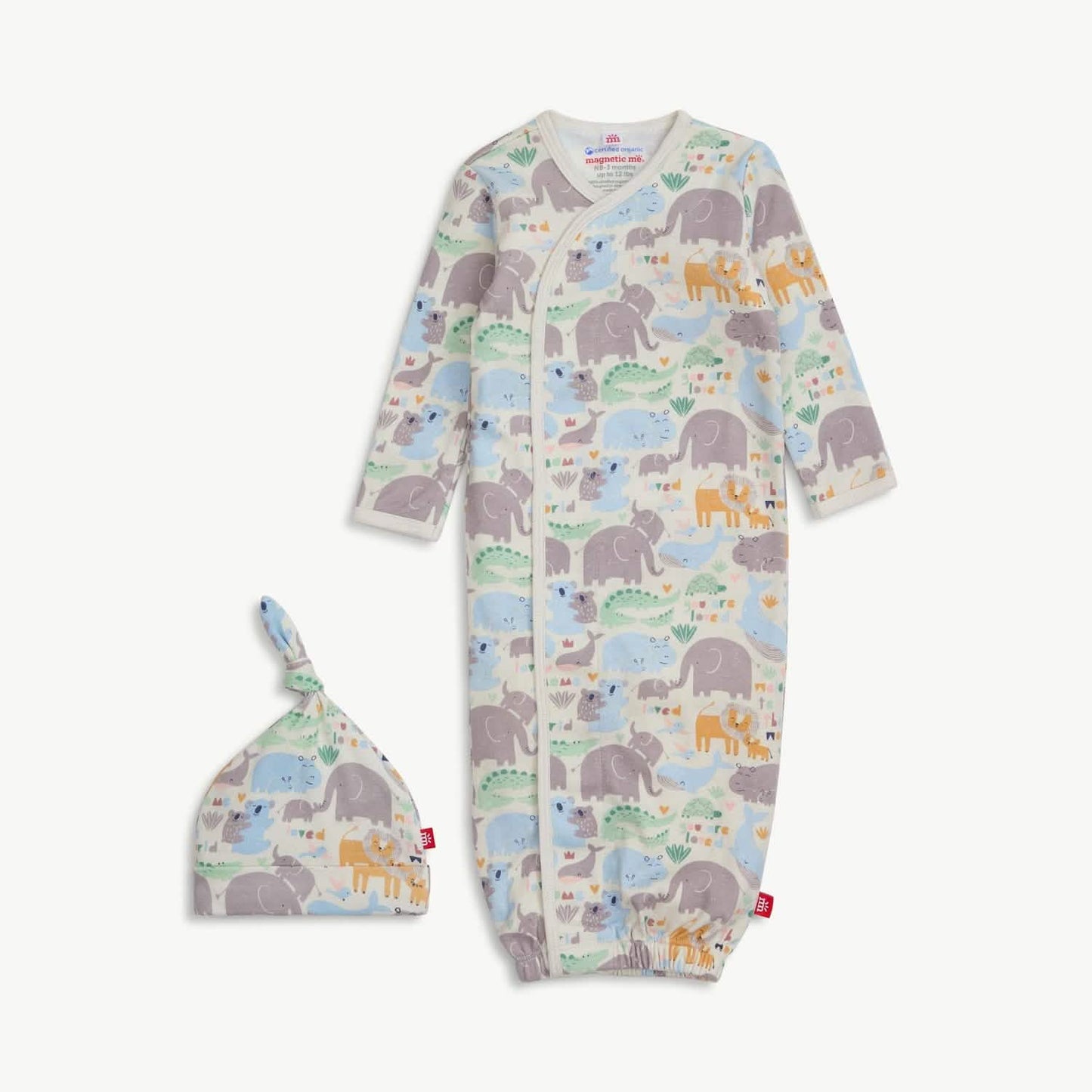Little Lovin' Organic Magnetic Me Gown + Hat