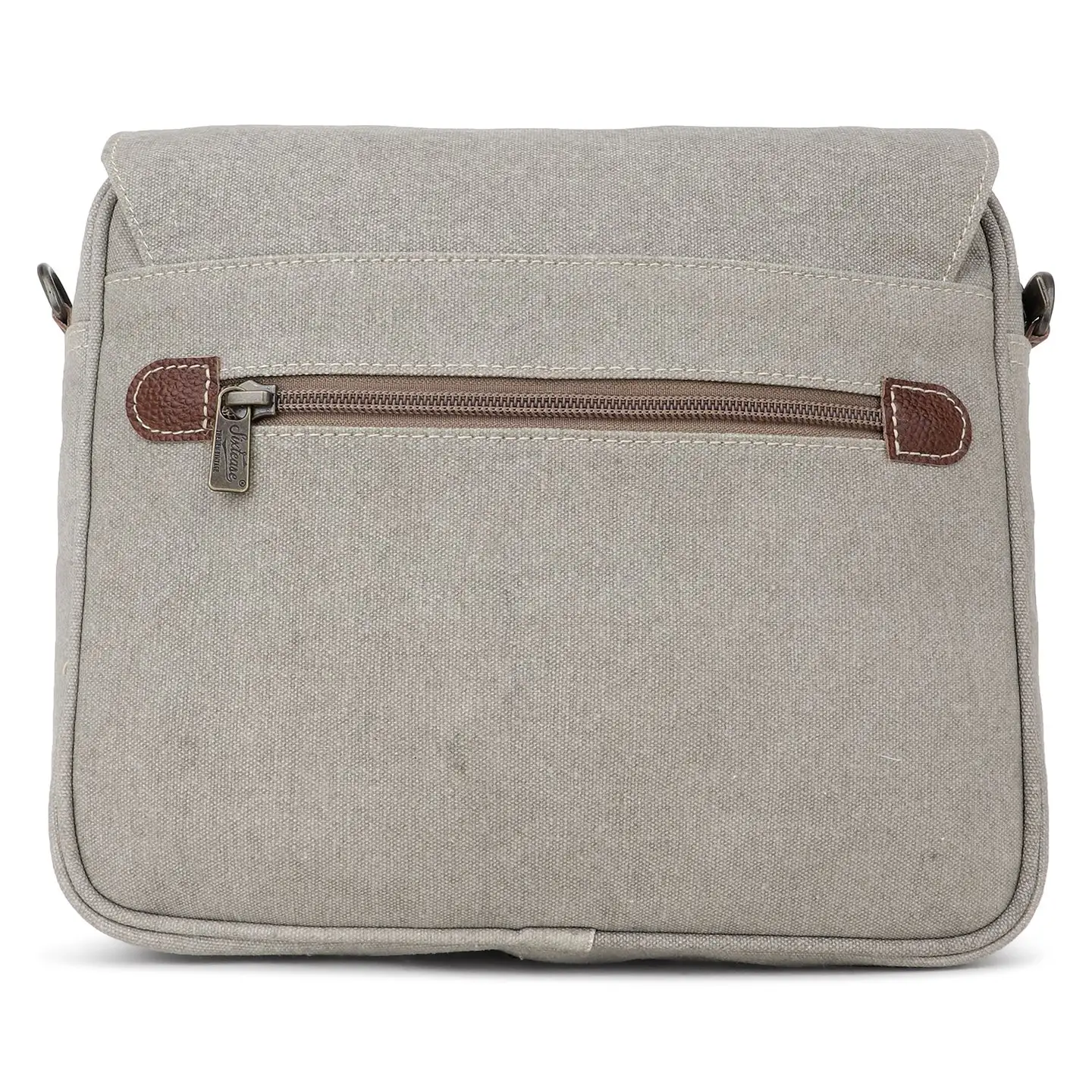 Canvas Crossbody Bag - Map Pocket