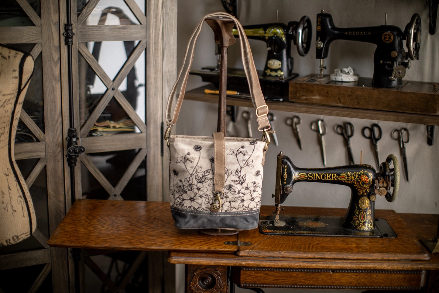 Wild Flowers Canvas Sling Bag