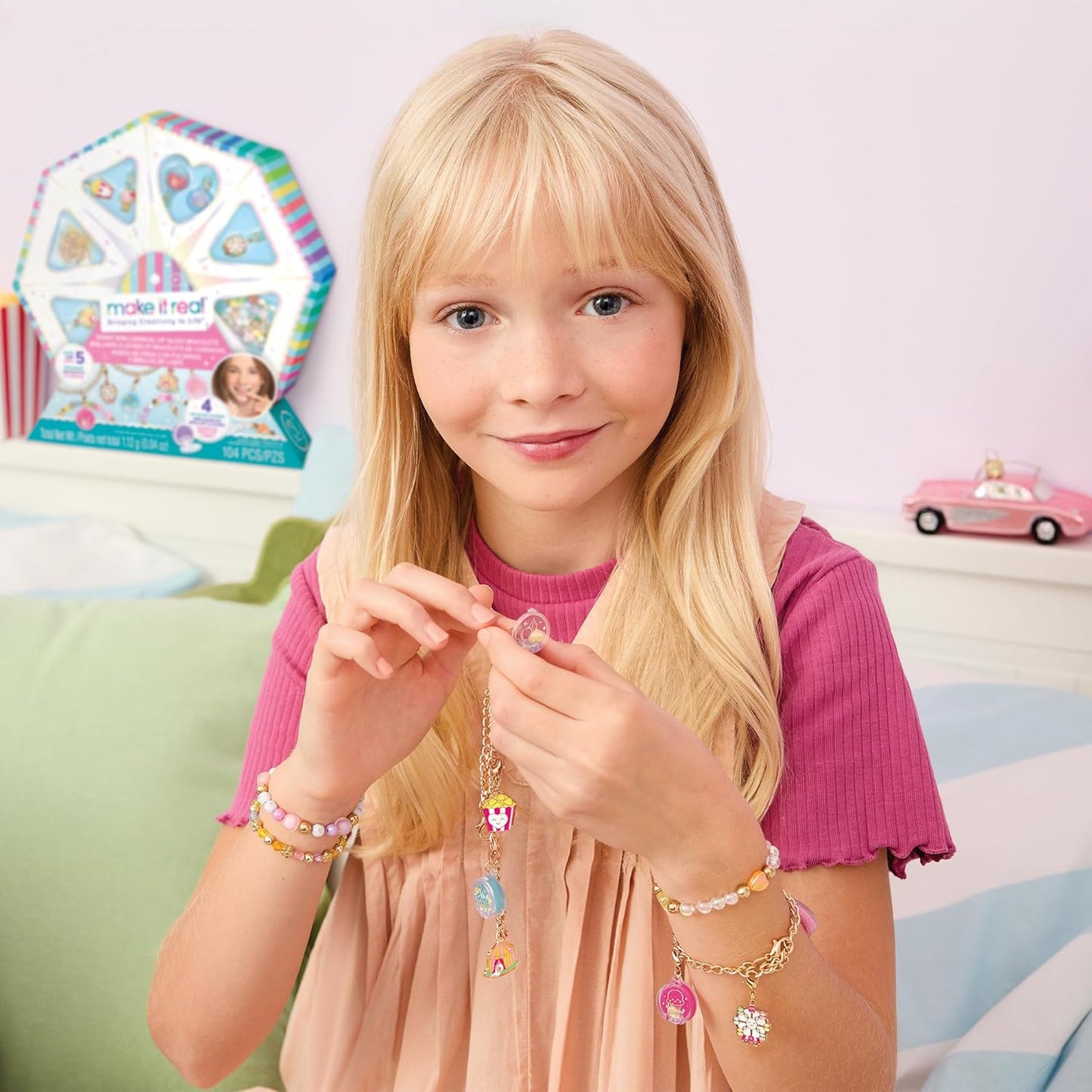 Sweet Spin Carnival Lip Gloss DIY Bracelet Set