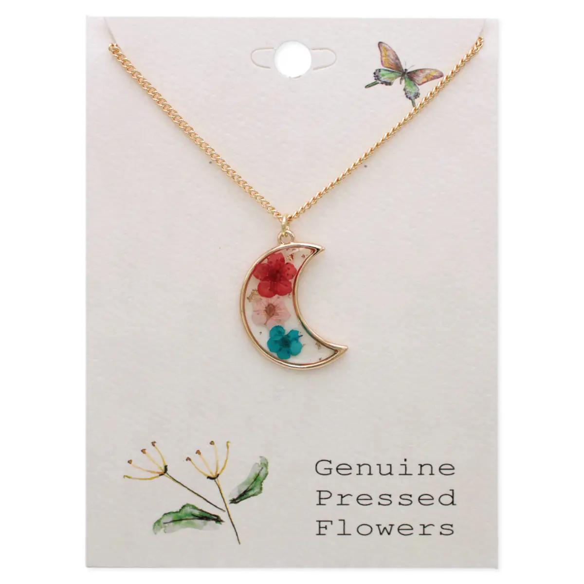 Moon Dried Flower Necklace