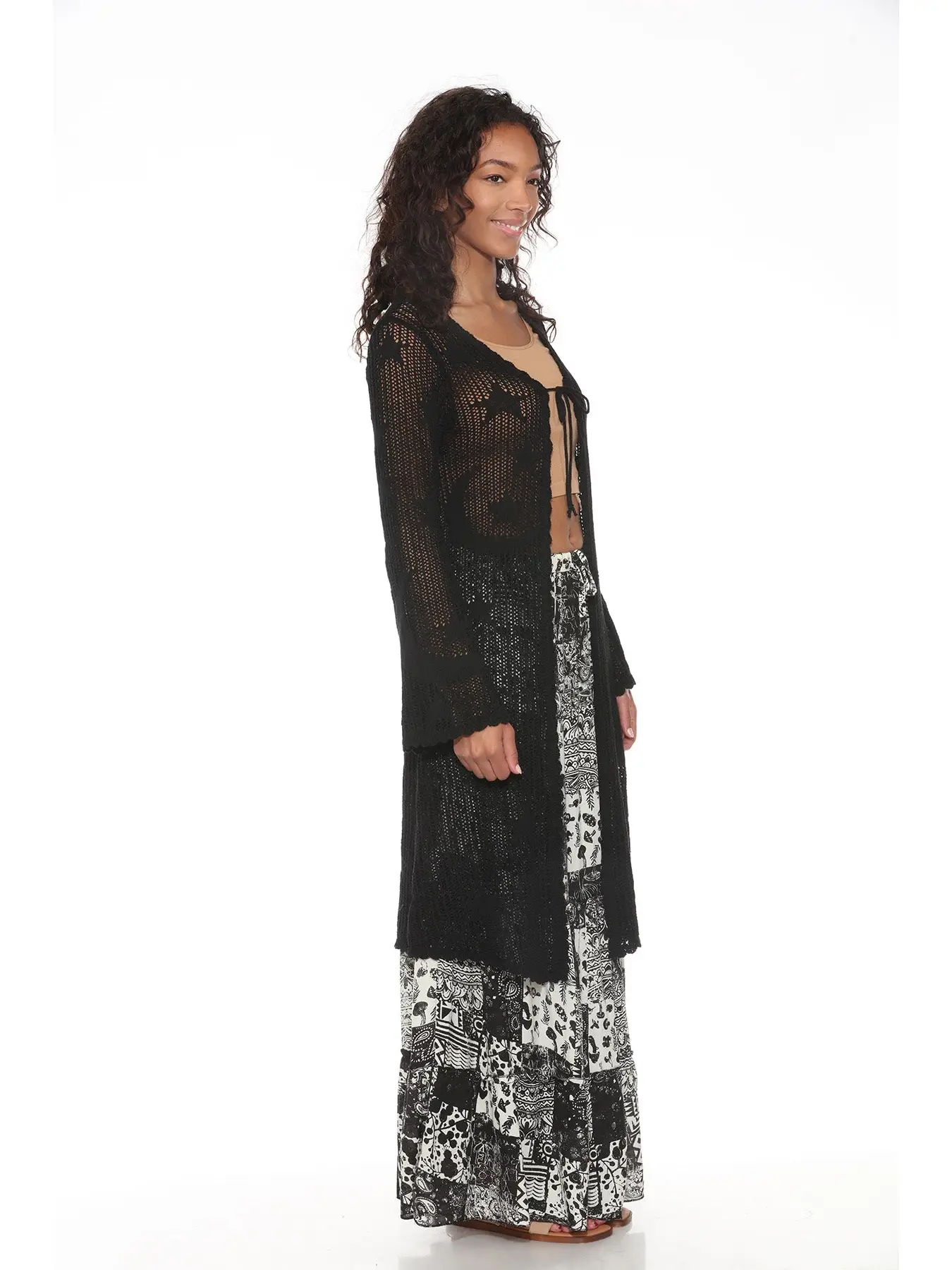 Celestial Lacy Longline Hoodie