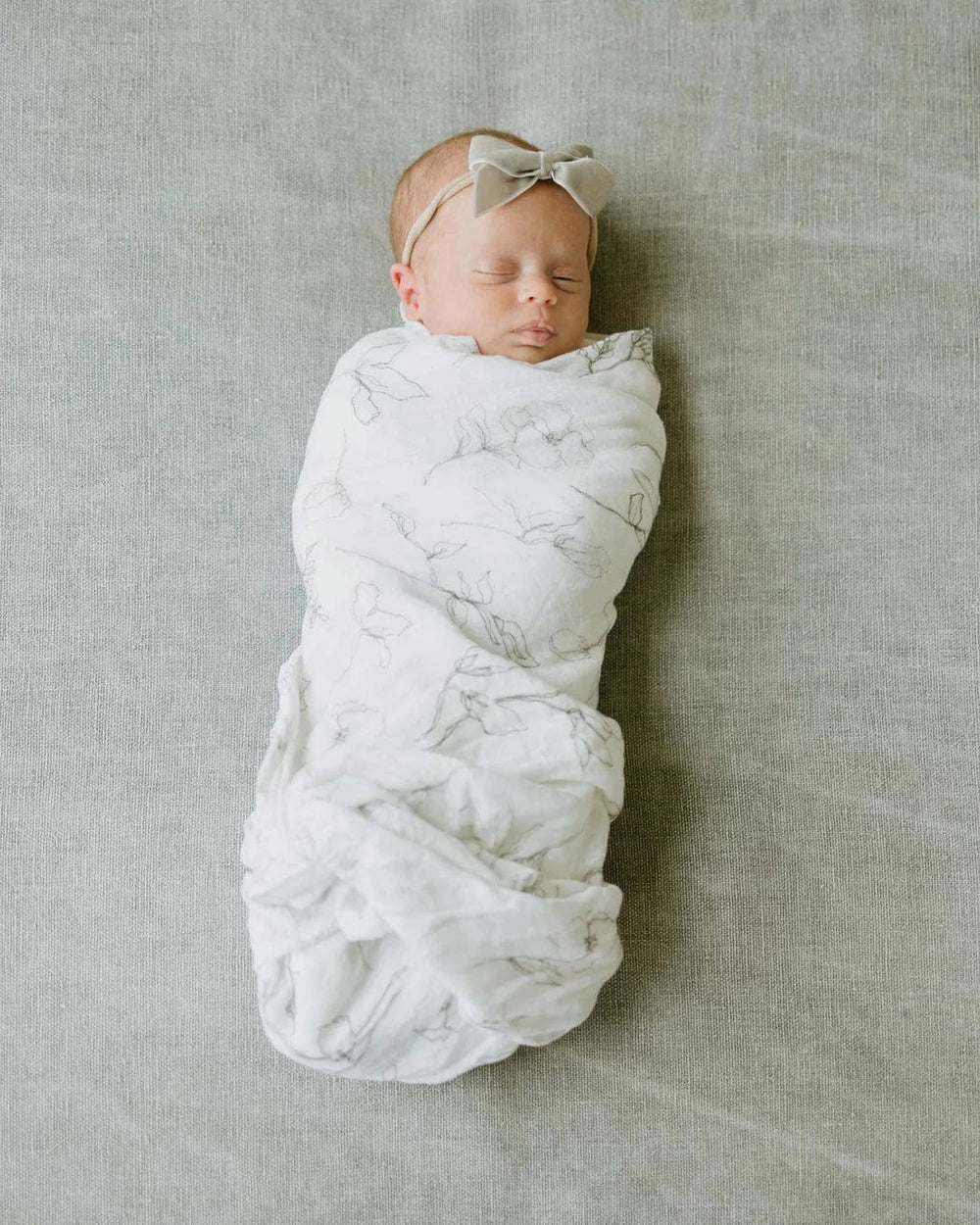 Organic Swaddle Pencil Floral