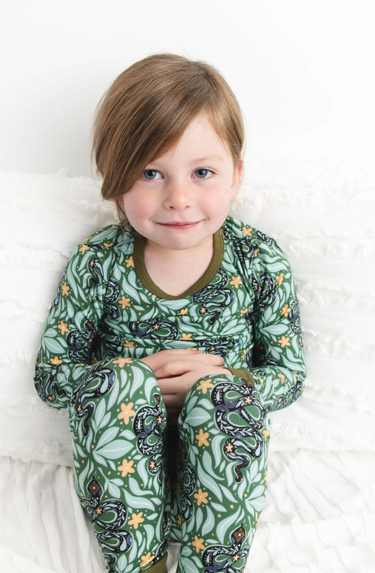 Hugs & Hisses (Snakes) Kids Bamboo Pajamas