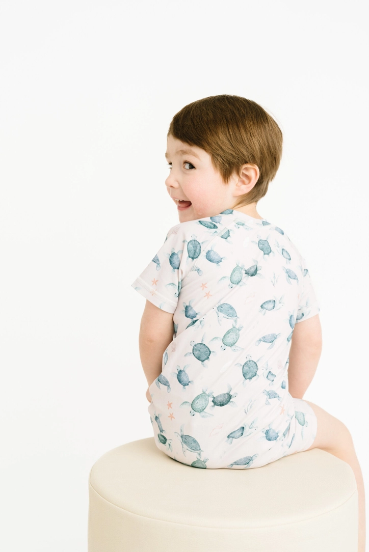 Sea Turtle Baby Swim Romper