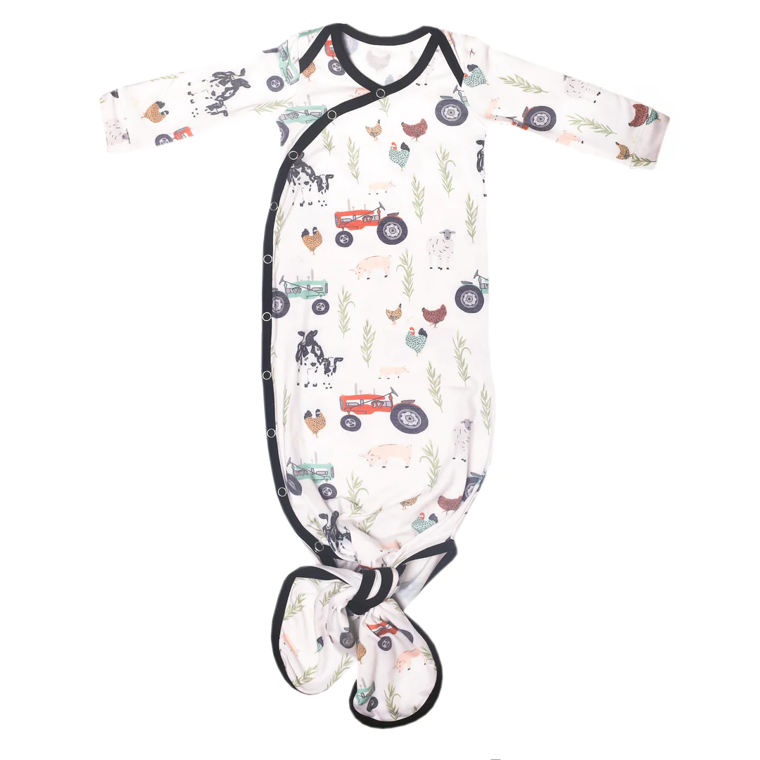 Jo Farm Newborn Knotted Gown