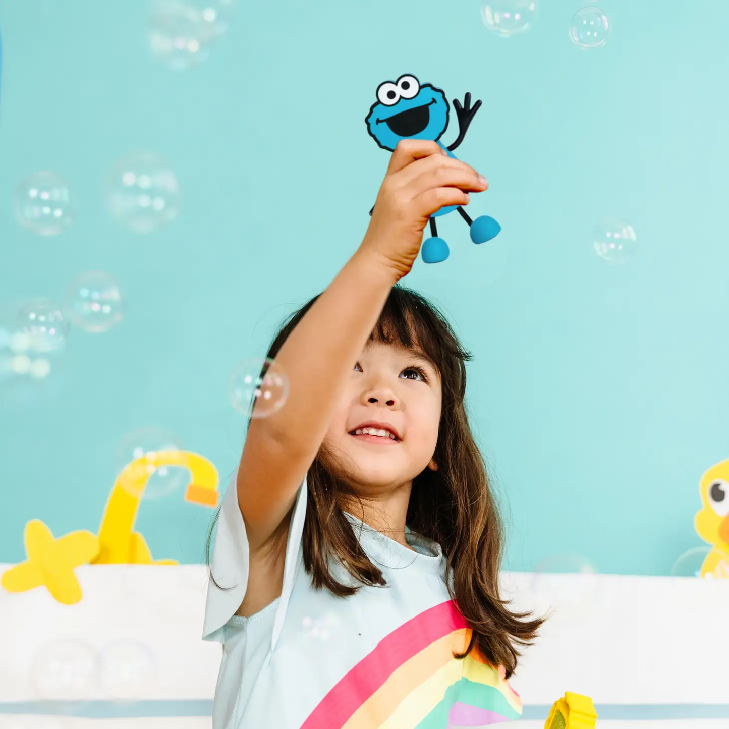 Glo Pal Cookie Monster Bath Toy