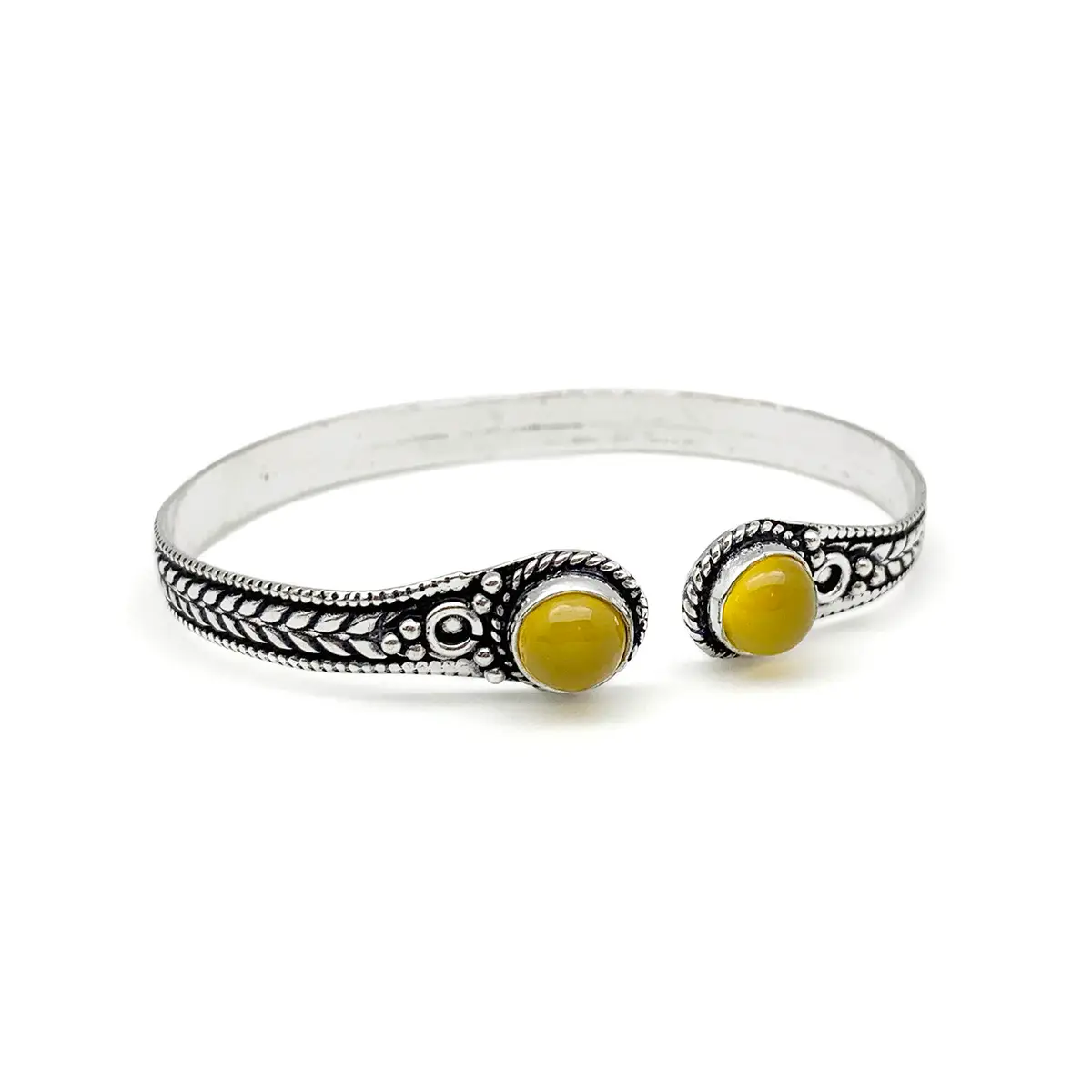 Tanvi Cuff Bracelet Silver Bangle