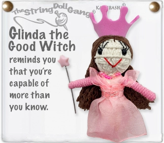Glinda Good Witch String Doll Keychain