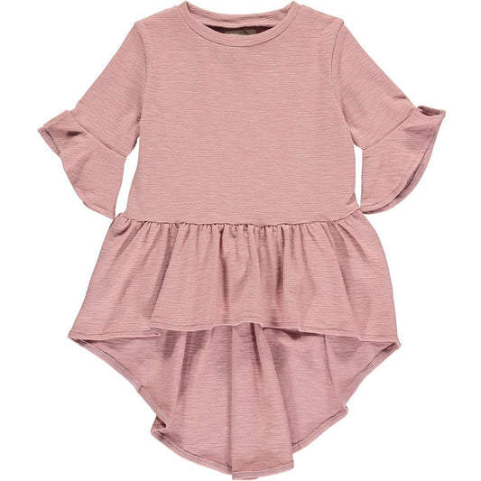 Girls Dawn High-Low Ruffle Top