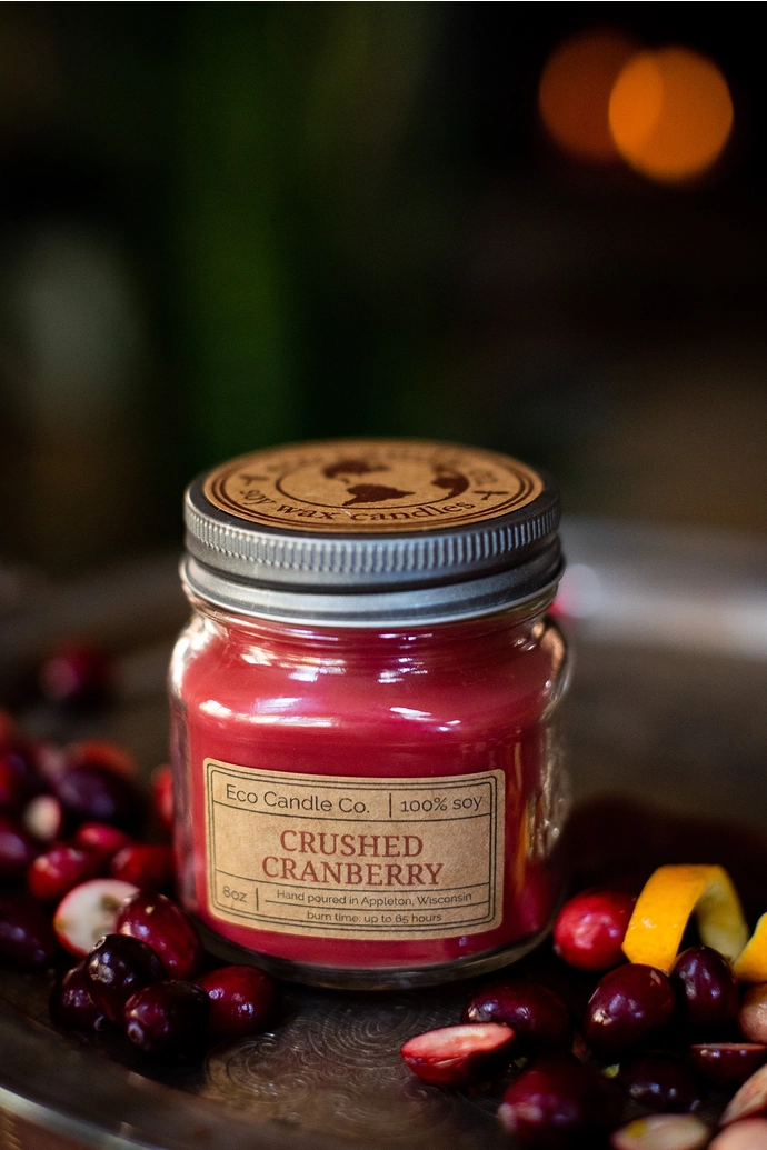Mason Candle Crushed Cranberry