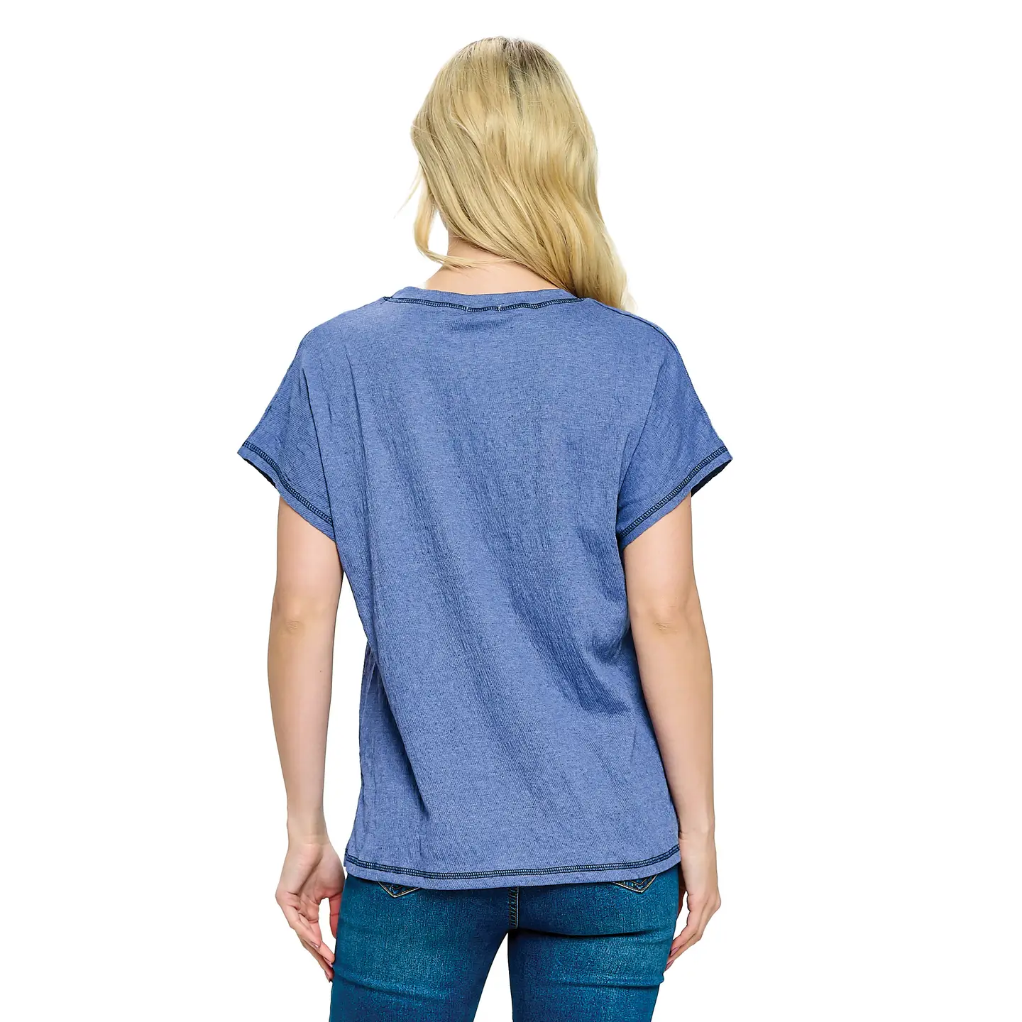Ribbed Easy Fit Boho Top