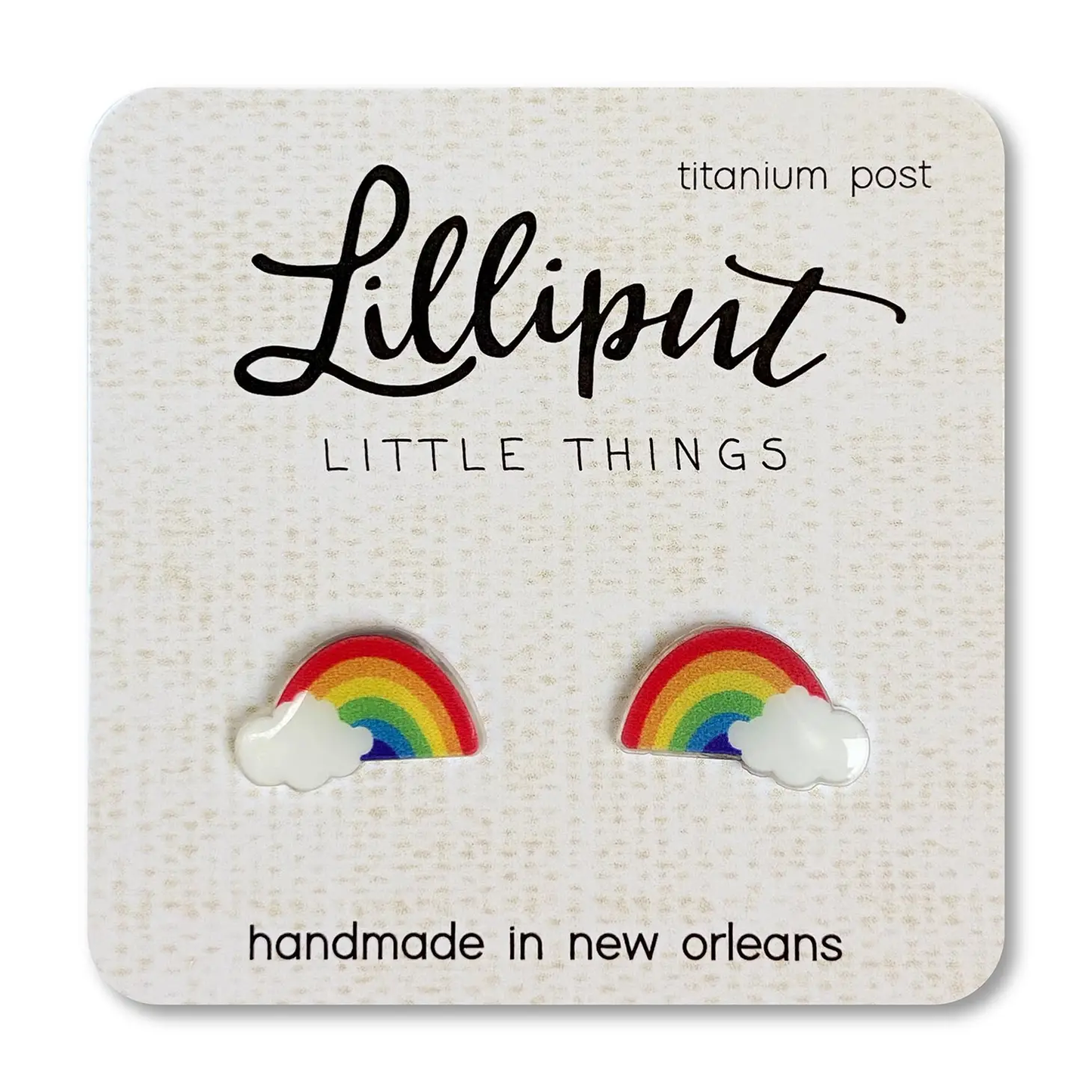 Rainbow Stud Earrings