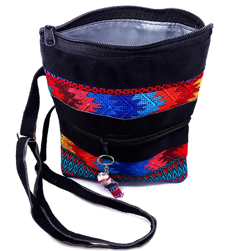 Embroidered Huipil Crossbody Bag