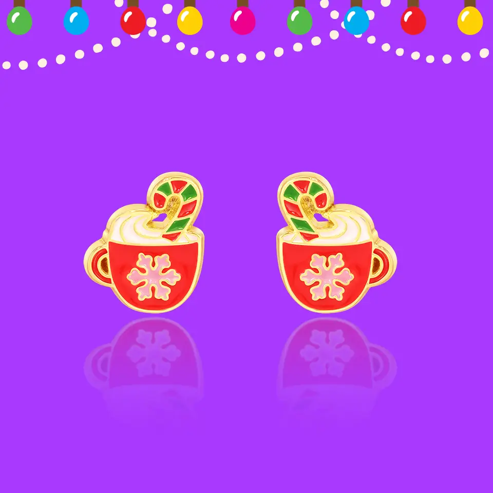 Hot Cocoa Stud Earrings