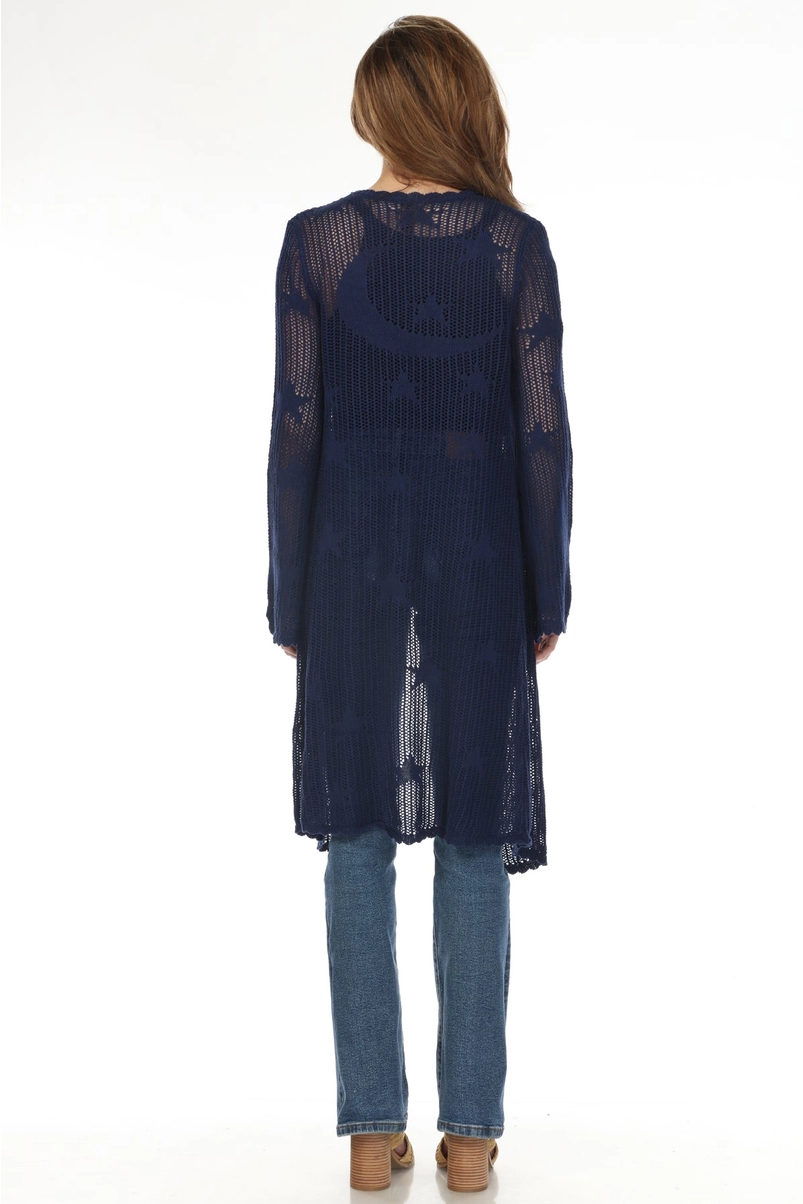 Celestial Lacy Longline Hoodie
