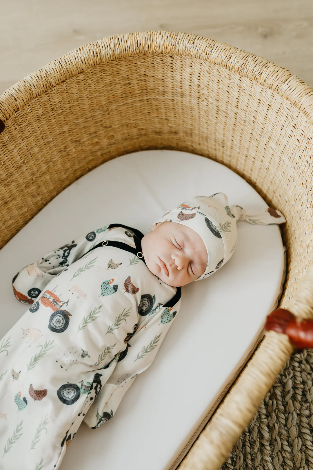 Jo Farm Newborn Knotted Gown