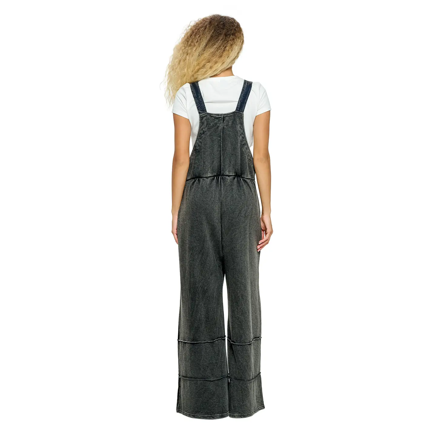 Stonewashed Patch Romper