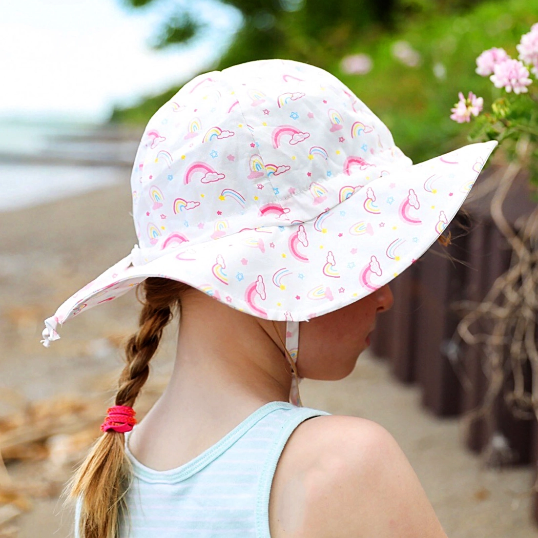 Rainbow Floppy Sun Hat
