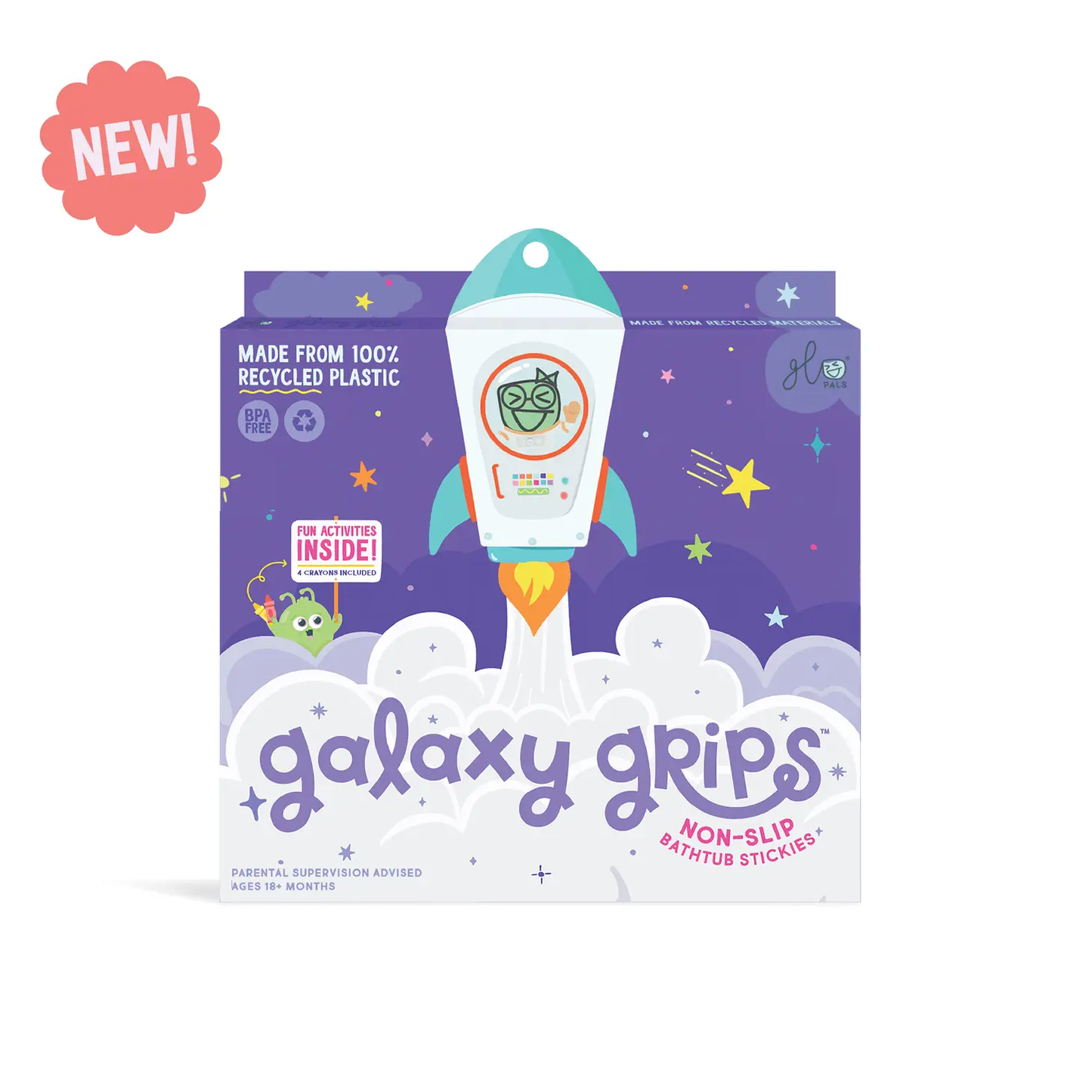 Galaxy Grips Bathtub Stickers