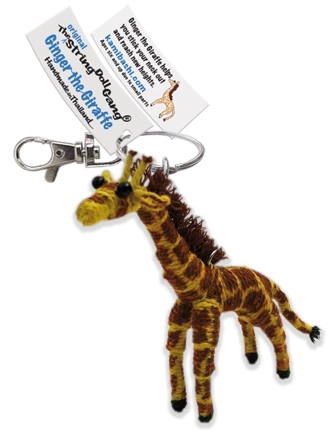 Ginger the Giraffe Keychain
