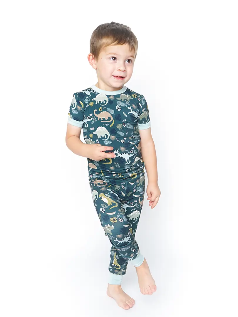 Kids Dinosaur Bamboo Pajamas