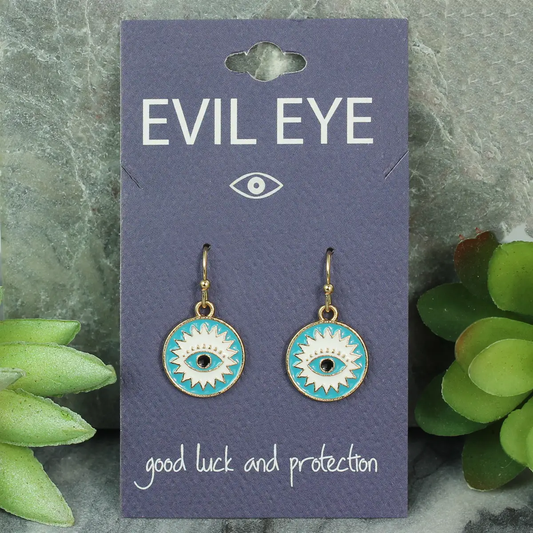 Enlightening Evil Eye Turquoise Earrings