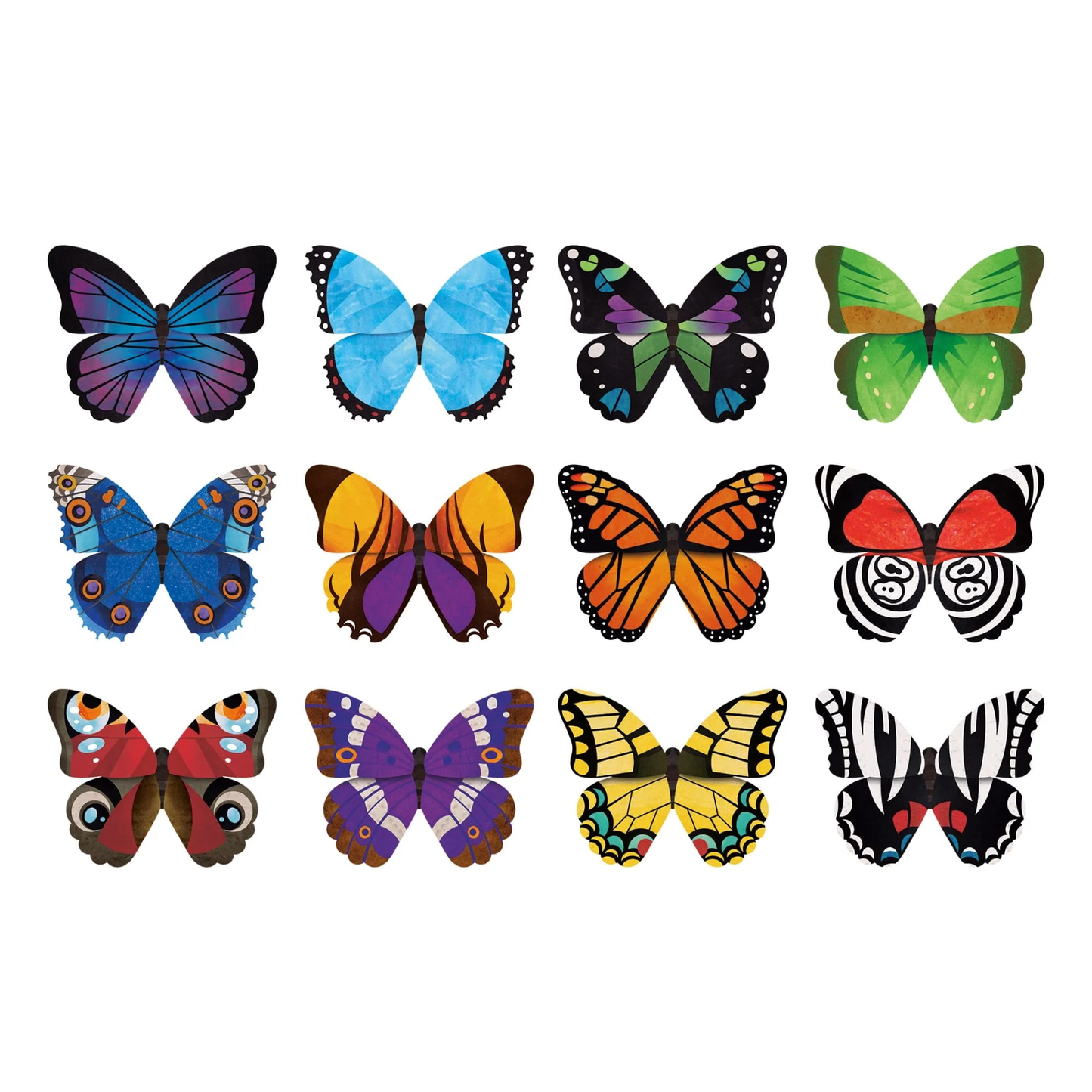 Memory Match Shaped Butterflies