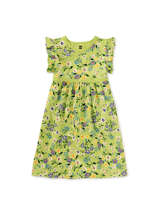 Girls Wrap Dress Mexican Wildflowers