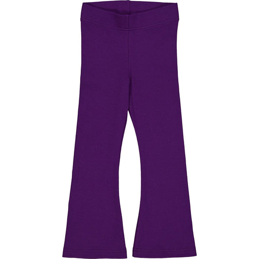 Girls Ribbed Flared Pants