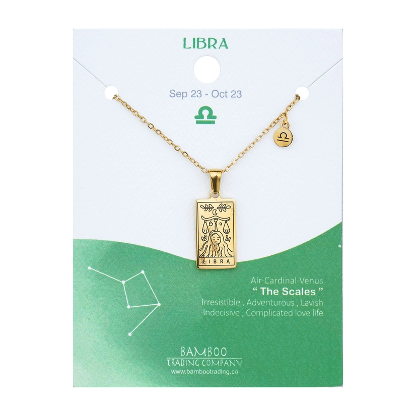 Engraved Zodiac Necklace