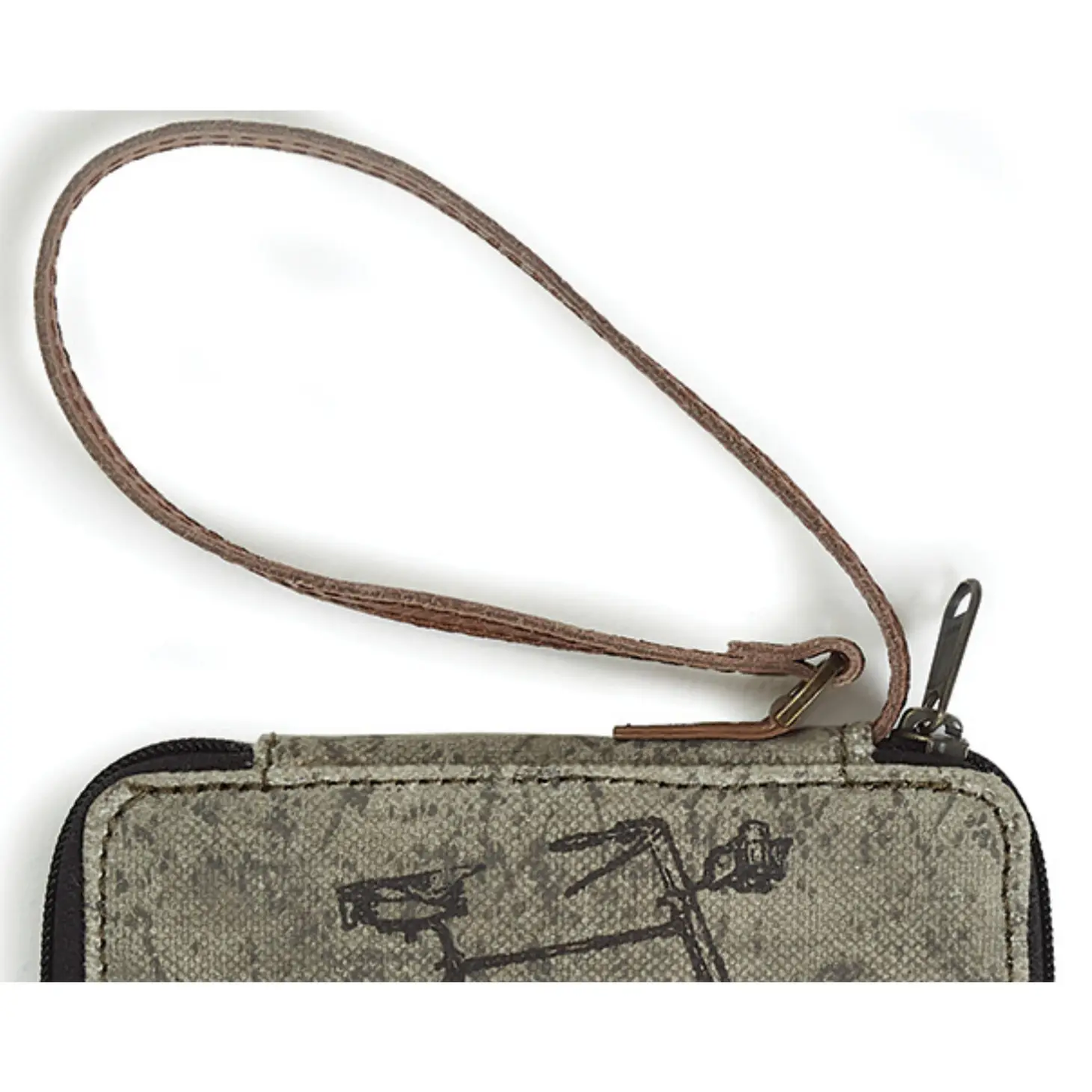 Cruiser Bike Zip Canvas Wallet