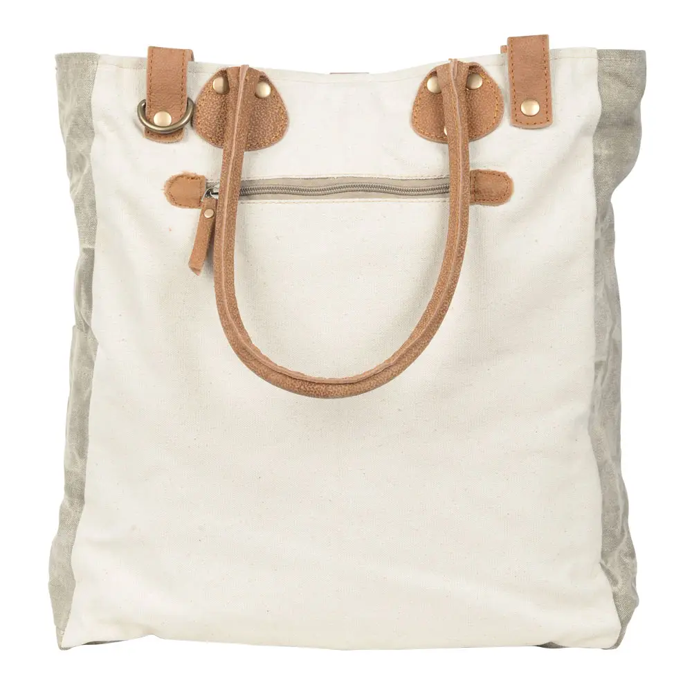 Grey Geo Top Pattern Bag