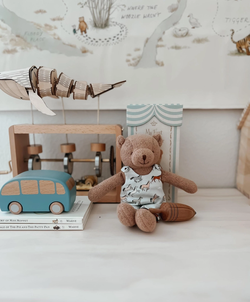 Little Bear in Boho Wild Horses Outfit