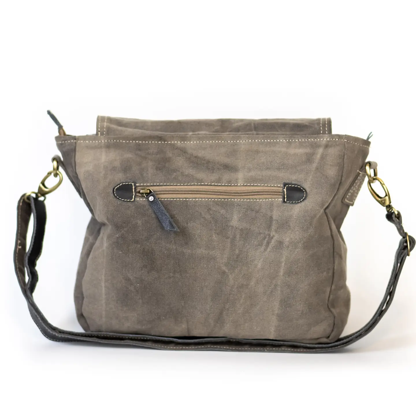 Circle of Koi Canvas Saddle Bag