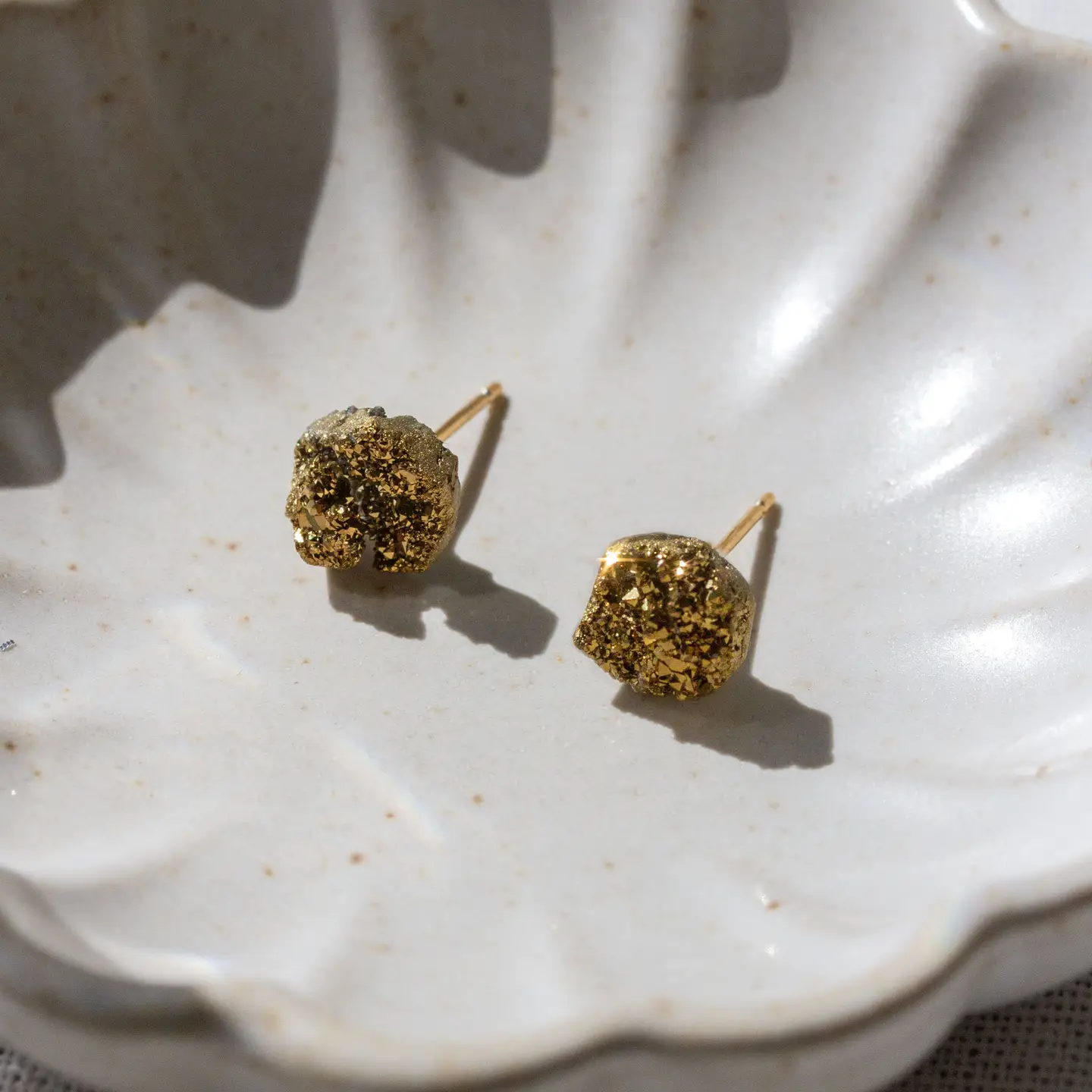 Stardust Druzy Stud Earrings