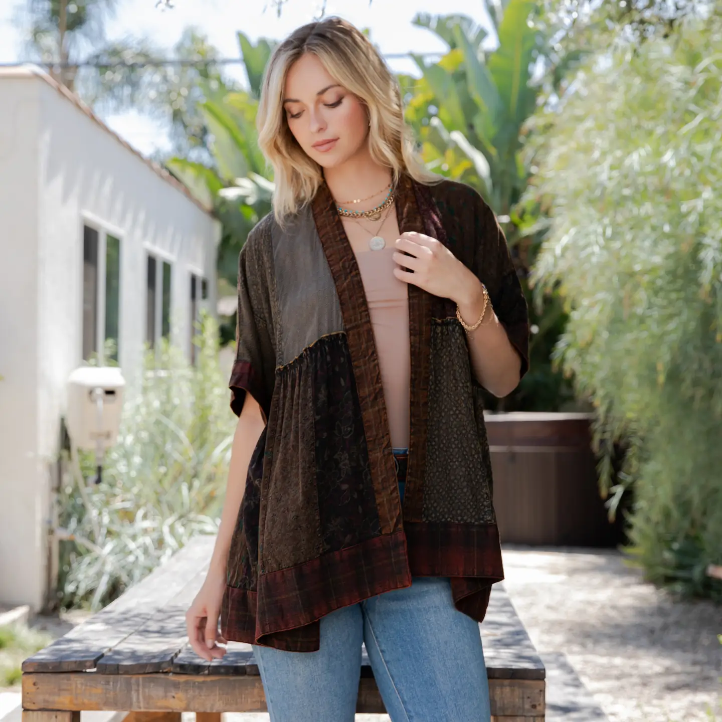 Mix N' Match Patchwork Kimono