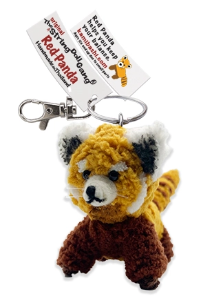 Red Panda String Doll Keychain