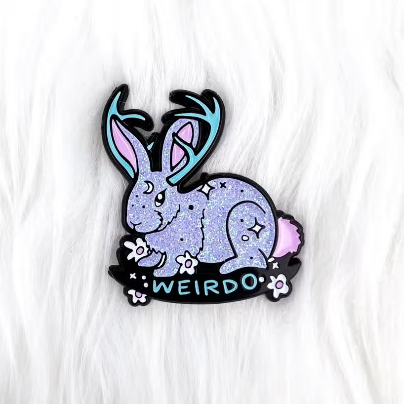 Jackalope Enamel Pin