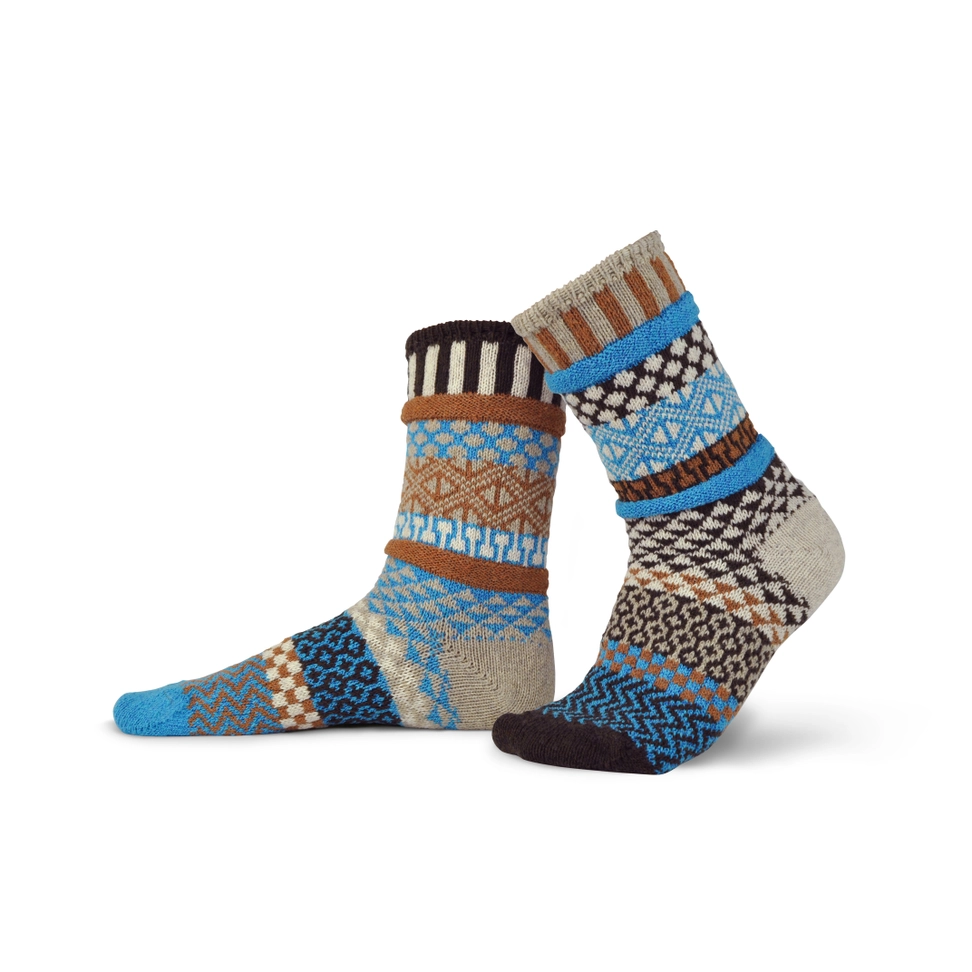 Walnut Wool Crew Socks