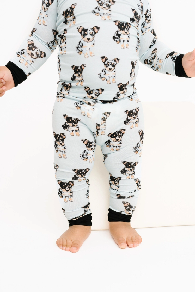 Kids Blue Heeler Dog Bamboo Pajamas