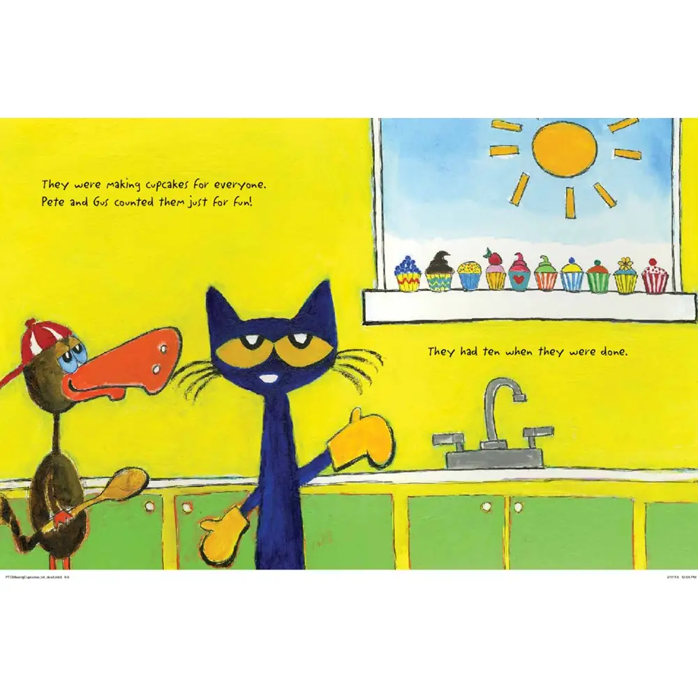 Pete the Cat and the Missing Cupcakes Book