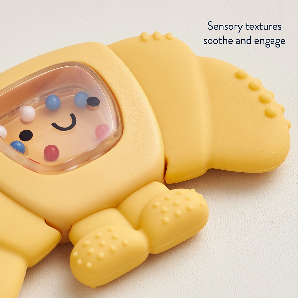 Croissant Sweetie Shake Teething Rattle