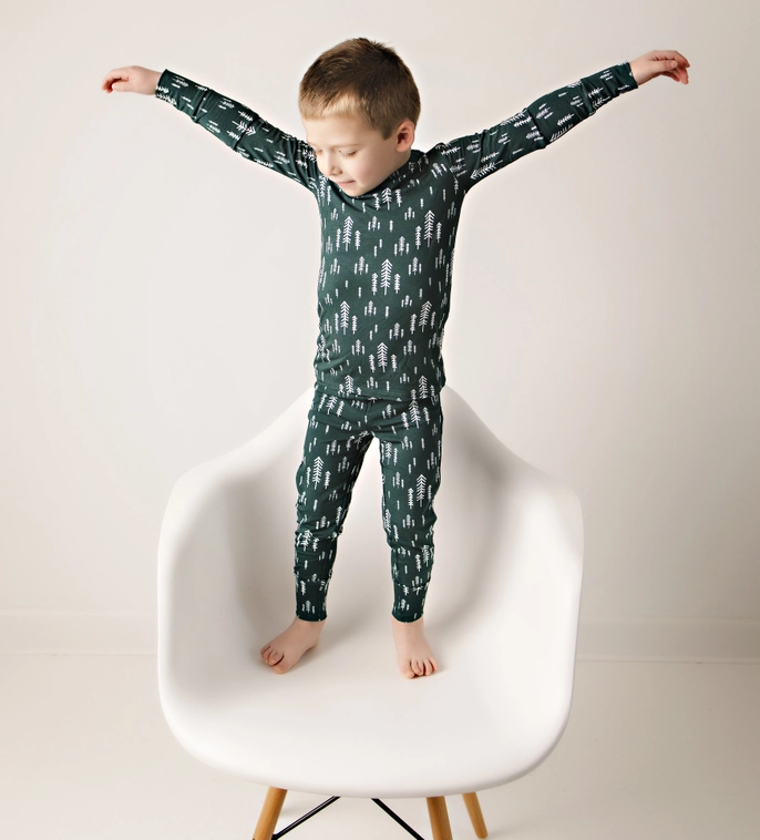 Kids Bamboo Pajamas Trees