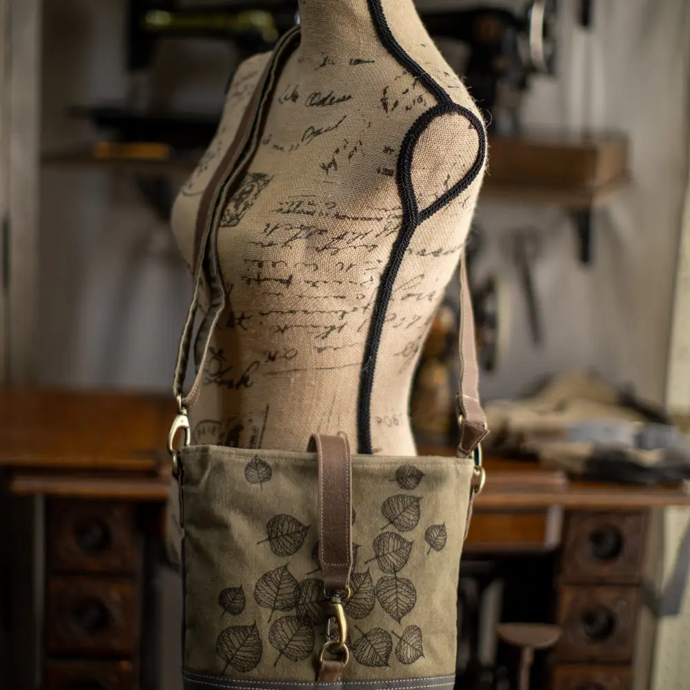 Leaves Canvas Sling Bag